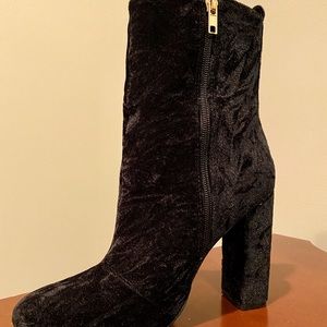 Velvet Heeled Bootie